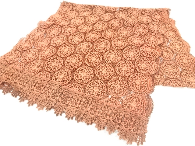 レース花模様ショール